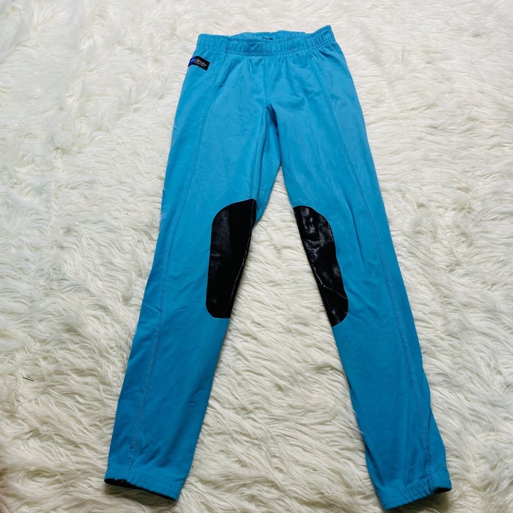Irideon Riding‎ Equestrian Youth Size Large Knee Patches Pants Blue